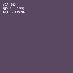 #5A4863 - Mulled Wine Color Image